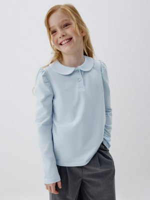 Трикотажная школьная блузка для девочек, арт. 12722