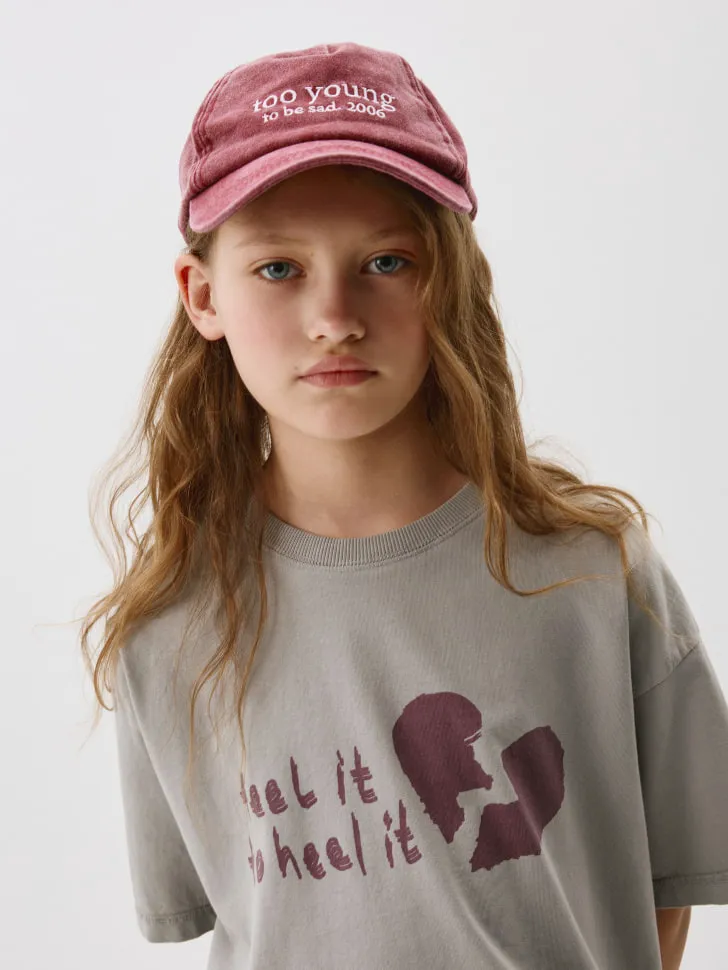 Хлопковая бейсболка с вышивкой, розовый, арт. 12739