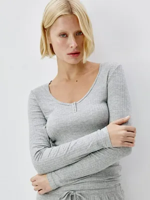 Домашний лонгслив из фактурного трикотажа, арт. 12753