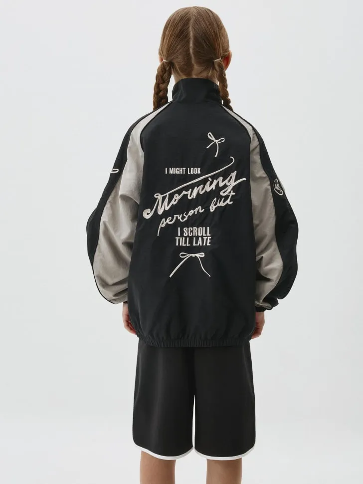 Ветровка из нейлона для девочек, разноцветный, арт. 12774