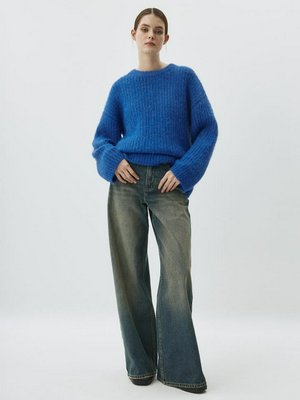 Джемпер оверсайз с содержанием шерсти, арт. 12775