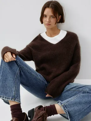 Вязаный джемпер из смесовой шерсти, арт. 12811