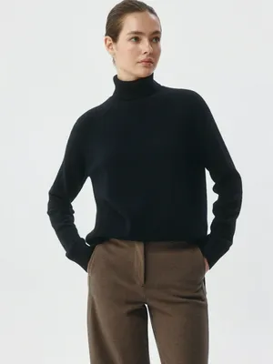 Вязаная водолазка из шерсти, арт. 12814