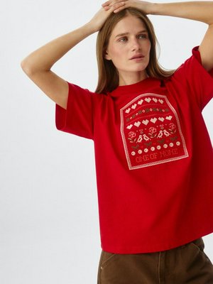 Футболка оверсайз с вышивкой, арт. 12818