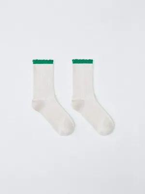 Носки с фигурной окантовкой, арт. 12825