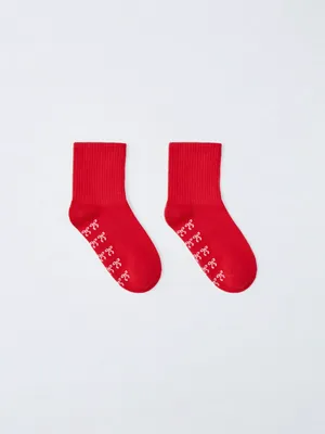 Носки с жаккардовым принтом в рубчик, арт. 12828