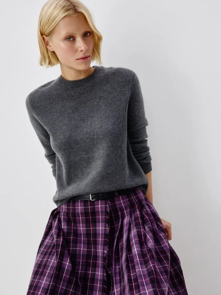 Джемпер из 100% шерсти, серый, арт. 12855