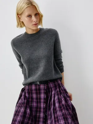 Джемпер из 100% шерсти, серый, арт. 12855