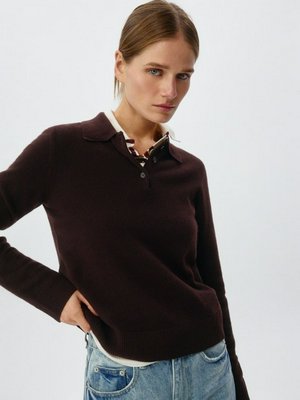 Вязаный джемпер-поло из шерсти, арт. 12856