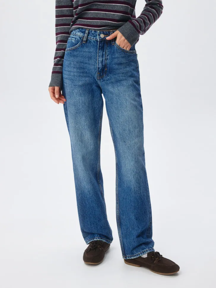 Джинсы Straight Fit, синий, арт. 12865
