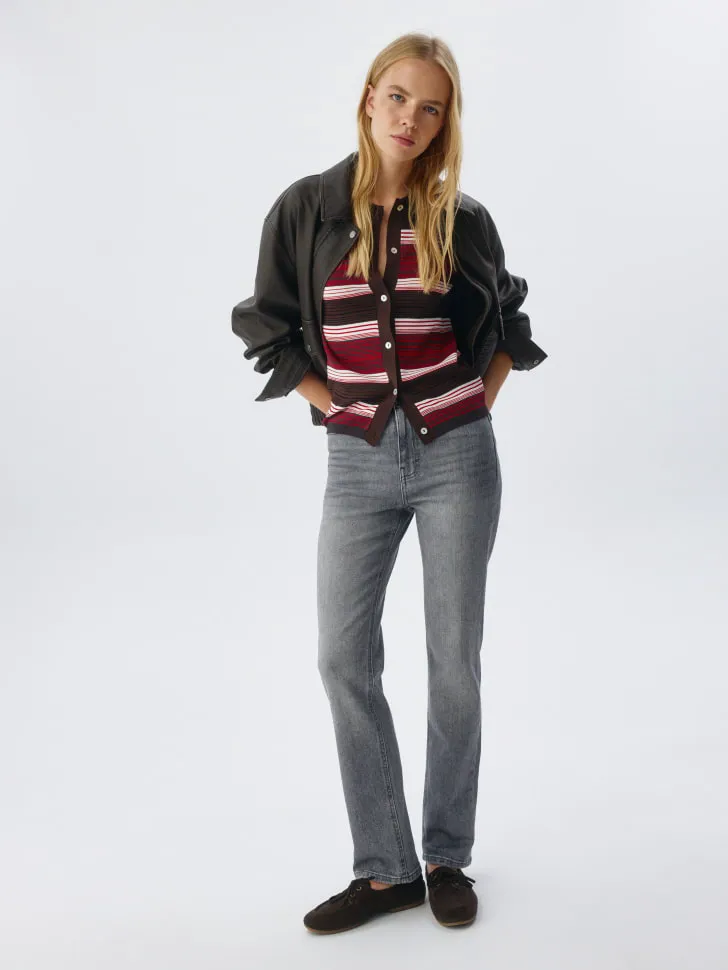 Джинсы Regular Fit, серый, арт. 12866