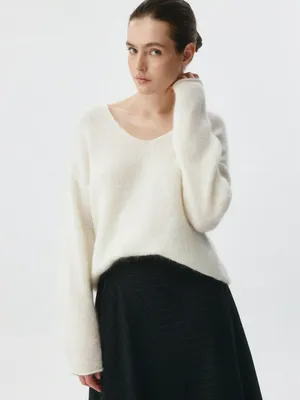 Вязаный джемпер из смесовой шерсти, арт. 12885