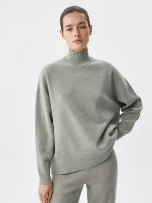 Свитер с воротником-стойкой, арт. 12911