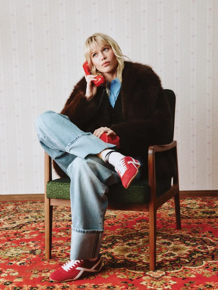 Джинсы Loose Straight с подворотом, синий, арт. 12916