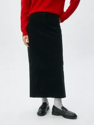 Юбка макси из вельвета, арт. 12925