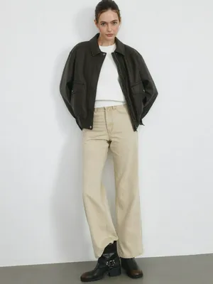 Джинсы WIDE LEG со стрелками, арт. 12926