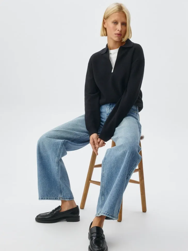 Джинсы Loose Straight, синий, арт. 12927