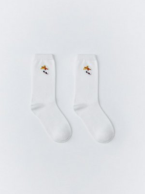 Носки с вышивкой лыжника, арт. 12929