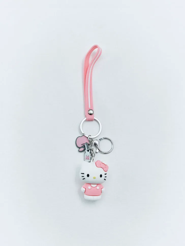 Брелок с подвеской Hello Kitty, розовый, арт. 12934