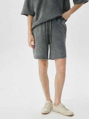 Шорты из футера с эффектом кислотной стирки, арт. 12938