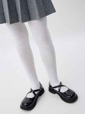 Базовые колготки в рубчик для девочек, арт. 12954