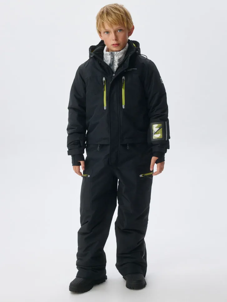 Горнолыжный комбинезон для мальчиков, черный, арт. 12957