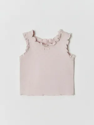 Трикотажный топ для малышей, розовый, арт. TD123