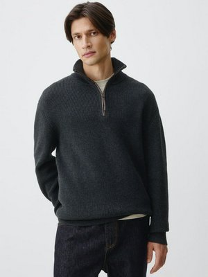 Вязаный джемпер Regular fit с воротом на молнии, арт. 13022