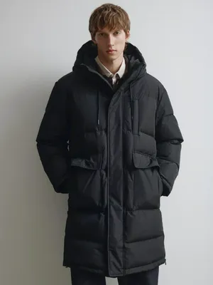 Зимний пуховик с натуральным наполнителем, арт. 13026