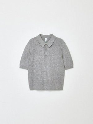 Вязаное поло с коротким рукавом, арт. 13045