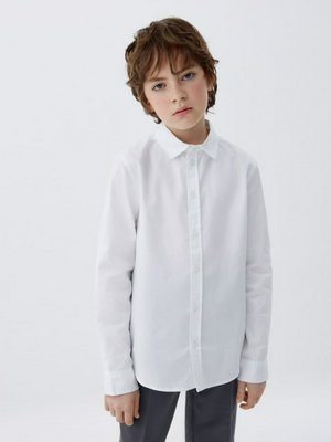Классическая рубашка из твила для мальчиков, арт. 13046
