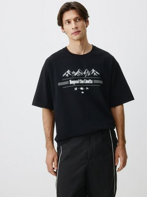Футболка Oversize fit с принтом, арт. 13052
