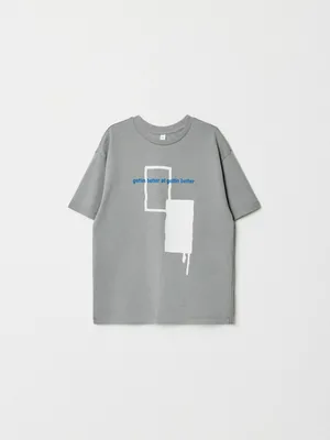 Футболка оверсайз с принтом, цветной, арт. N/A