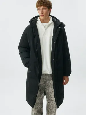 Длинное пальто оверсайз с капюшоном, арт. 13068