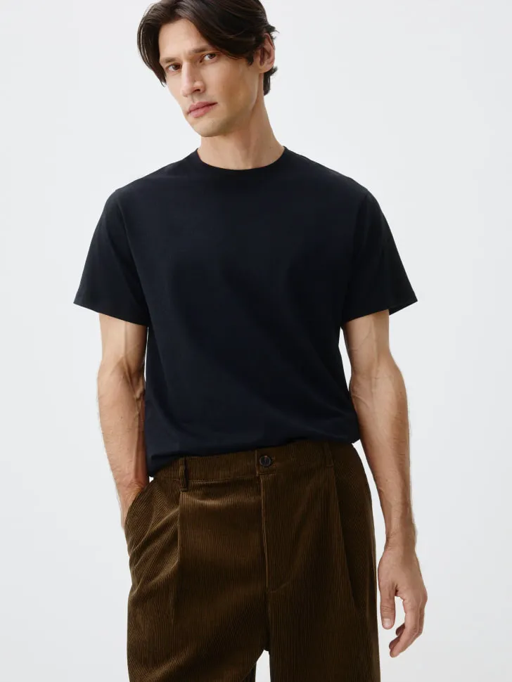 Футболка ADAM SLIM FIT базовая, черный, арт. 13082