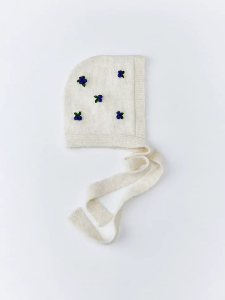 Вязаная шапка-чепчик, бежевый, арт. 13084