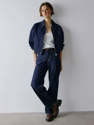 Джинсы Loose straight, синий, арт. Не указан