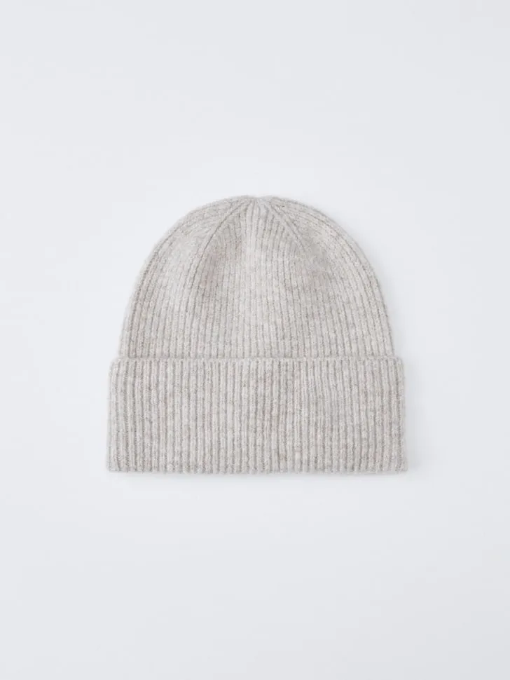 Шапка-бини с содержанием шерсти, серый, арт. 13107
