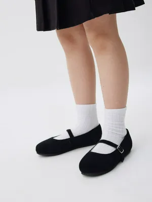 Туфли Мэри Джейн из натуральной замши, арт. 13109