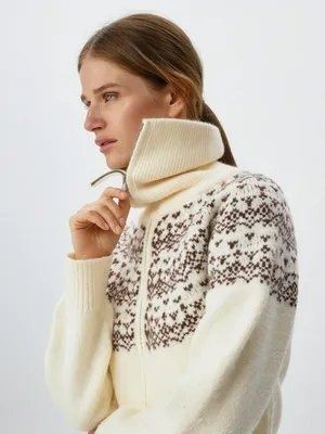 Вязаный кардиган с жаккардовым орнаментом, арт. 13152