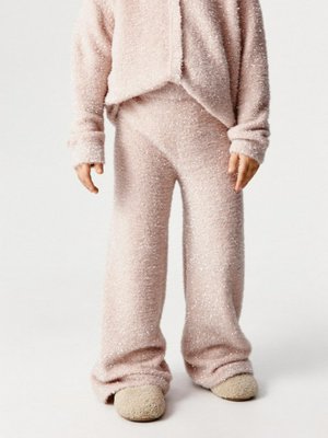 Вязаные брюки с люрексом для девочек, арт. 13160