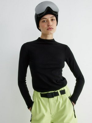 Лонгслив в мелкий рубчик, арт. 13173