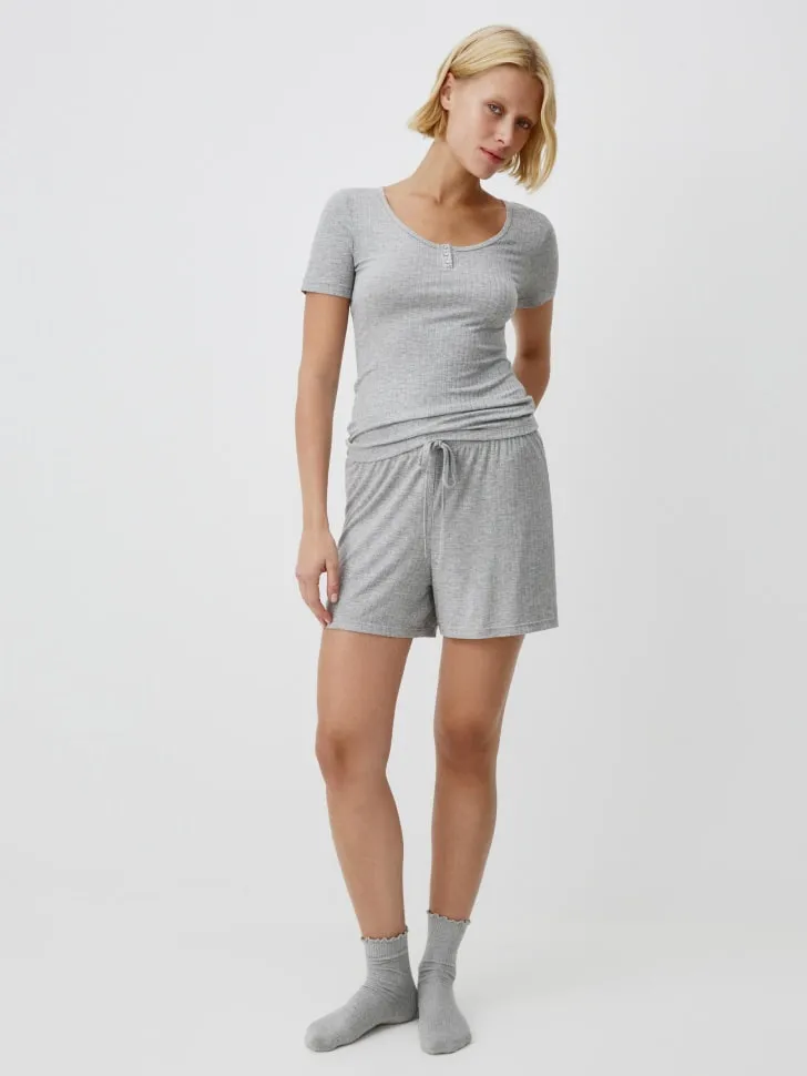 Пижамные шорты, серый, арт. 13174