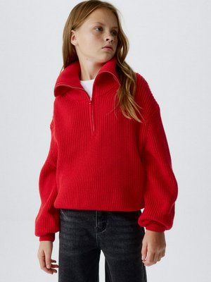 Вязаный джемпер на молнии для девочек, арт. 13178