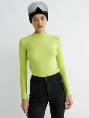 Лонгслив в мелкий рубчик, арт. 13179