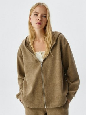 Трикотажное худи оверсайз на молнии, арт. 13187