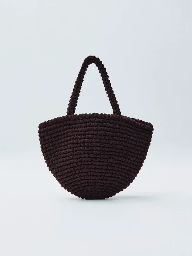 Вязаная сумка, коричневый, арт. 13232