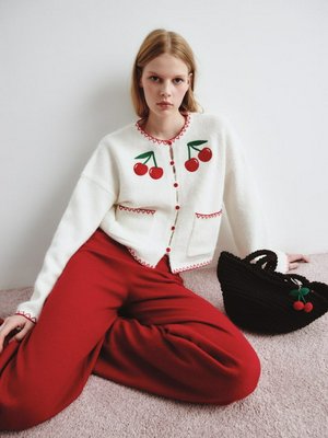 Кардиган с содержанием шерсти SELA Young, арт. 13233