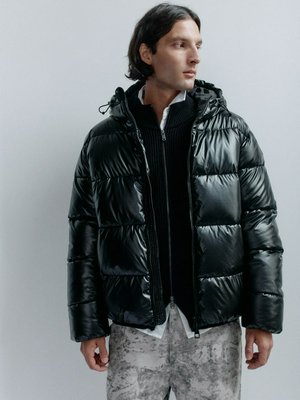 Утепленная стеганая куртка с капюшоном, арт. 13239