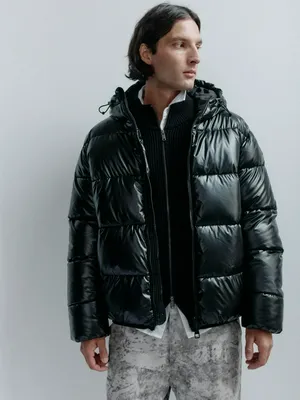 Утепленная стеганая куртка с капюшоном, арт. 13239